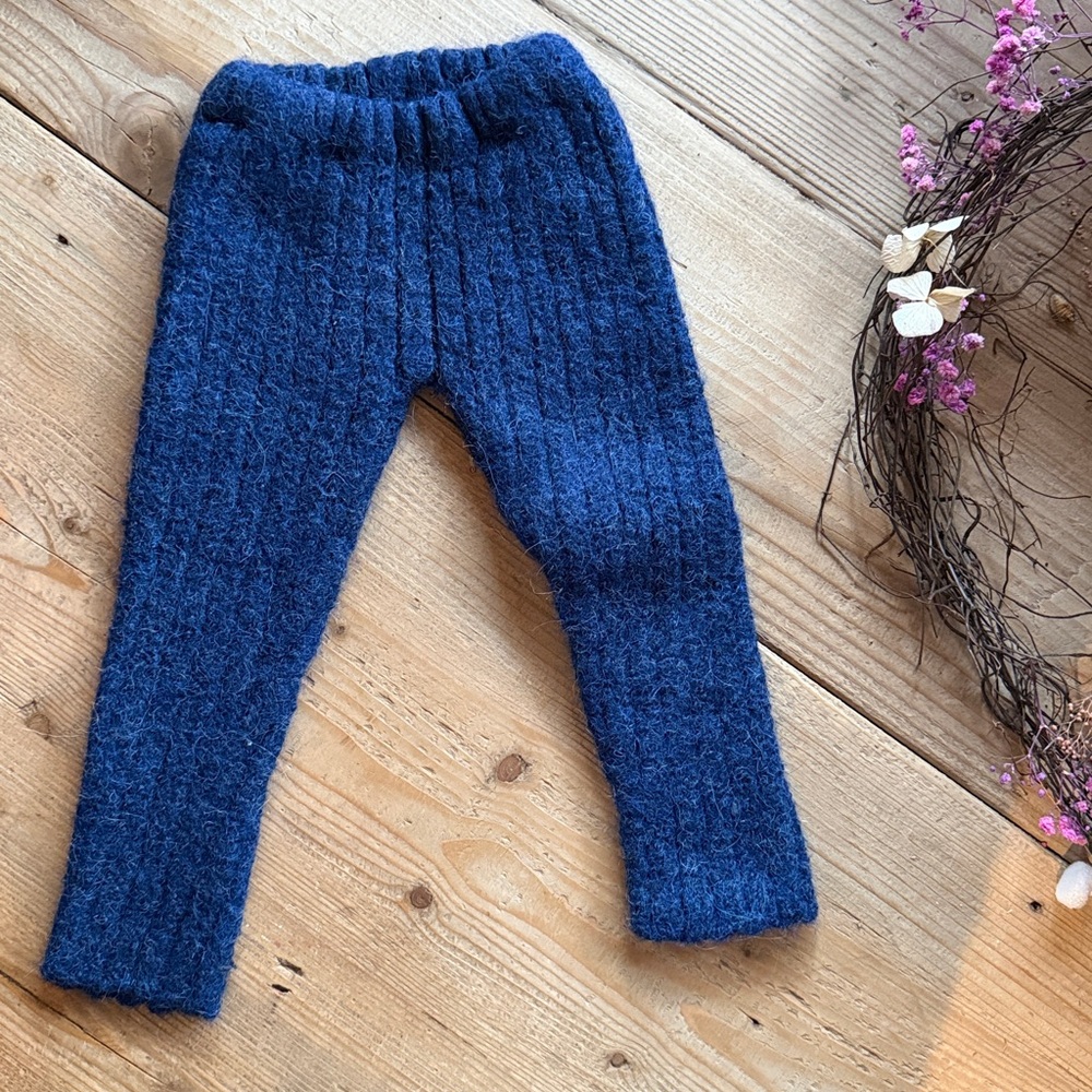 Oeuf Alpaca Knit Pants in Navy